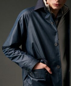 JOSEPH ABBOUD MOUNTAIN 【ストレッチ】ヴィンテージワックスストレッチアウトドア ブルゾン