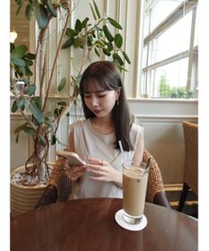 Green Parks カットワークデザインカットソーワンピース