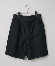 WEGO 【ウエストゴム/手洗い可】デニムバギーショーツ