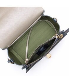 A.D.M.J. 【牛革】クロコ型押しラウンドクラッチショルダー