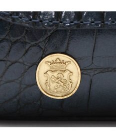 A.D.M.J. 【牛革】クロコ型押しラウンドクラッチショルダー