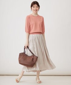 ANY SIS S 【接触冷感 ・UVケア】シアースリーブ ニット