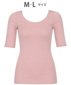 WACOAL あったかインナー 【ふんわりあったか】 5分袖 半袖 天綿オーガニックを使用 あたたかい ムレにくい しなやかでやわらかい レディース CLC510 /ワコール