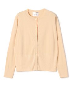 BEIGE， JULIE / コットンシルク クルーネックカーディガン