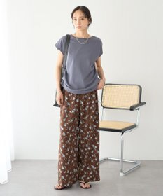 earth music&ecology 【遮熱・接触冷感・UVカット】フレンチスリーブTシャツ