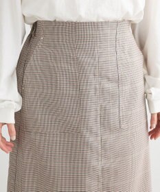 Green Parks きれいシルエットチェックＡラインスカート