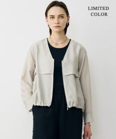 ICB 【先行予約・WEB限定カラーあり】 リヨセルナイロンワッシャー Vネックブルゾン