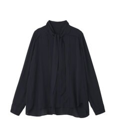 YECCA VECCA 配色ラインボウタイブラウス