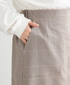 Green Parks きれいシルエットチェックＡラインスカート