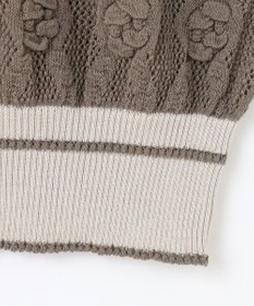 自由区 【カトリエムブーケ】Motif de roses ローズモチーフカーディガン