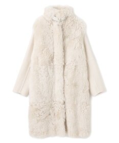 BEIGE， DANDEL / ミドル丈ムートンコート