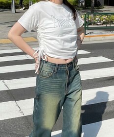 WEGO サイドドロストラインストーンT