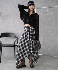 WEGO ダメージメッシュショートパーカー