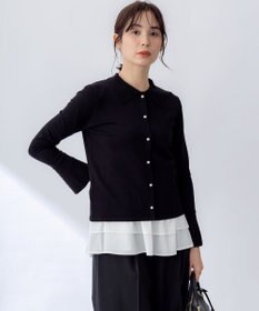 組曲 L フレアスリーブニットポロ