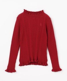 組曲 KIDS 【110-140㎝】フラワードット リブニット