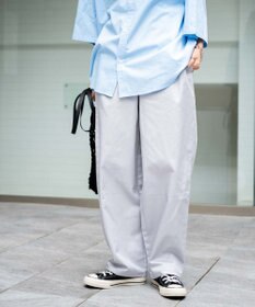 WEGO 【ユニセックス着用ITEM/ウエストゴム/手洗い可】シェフパンツ