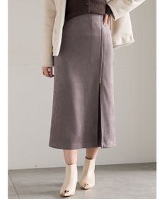 Te chichi スエードサイドZIPスカート