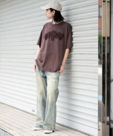 WEGO 【ユニセックス着用ITEM】スノーウォッシュダメージアップリケT（SS）