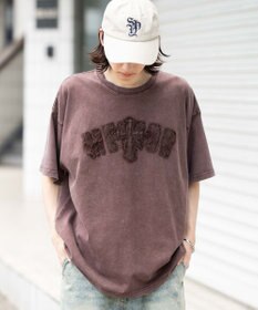 WEGO 【ユニセックス着用ITEM】スノーウォッシュダメージアップリケT（SS）