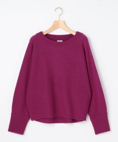 組曲 【加藤ローサさん着用】ウールカシミヤミックスボートネック ニット