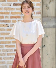 ANY SIS L 【接触冷感】360°好印象フリルスリーブ カットソー