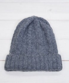 石田製帽 ベビーアルパカ　アラン編みワッチ