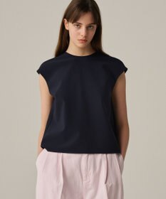 uncrave 【撥水・洗濯機洗い可】プルーフダブルクロス バックオープンブラウス（uncrave WHITE）