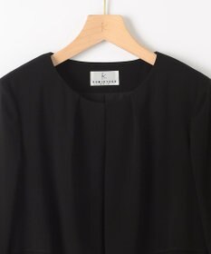 組曲 NOIR 【洗える】ウォッシャブルストレッチバーズアイ　ジャケット＋ワンピース