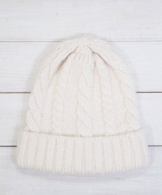 石田製帽 ベビーアルパカ　アラン編みワッチ