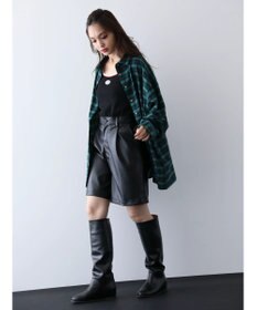 Green Parks ＥＧＯＩＳＴ　チェックロゴシャツチュニック