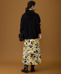 自由区 S 【SHIHOさん着用】アートタッチフラワープリント スカート