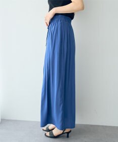 YECCA VECCA シルキータックワイドパンツ