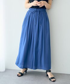 YECCA VECCA シルキータックワイドパンツ