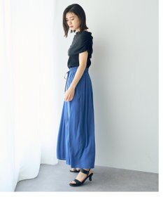 YECCA VECCA シルキータックワイドパンツ