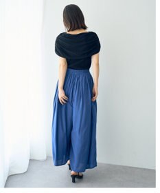 YECCA VECCA シルキータックワイドパンツ