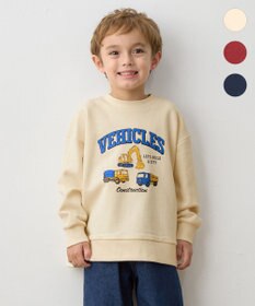 ANY KIDS 車プリント 裏毛トレーナー