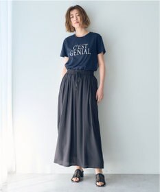 YECCA VECCA シルキータックワイドパンツ