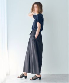 YECCA VECCA シルキータックワイドパンツ