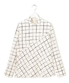 ICB L 【30th ANNIVERSARY】 ウィンドウペンプリント プルオーバーブラウス