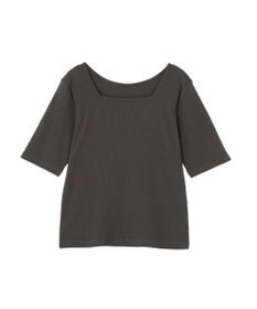 AMERICAN HOLIC スクエアネック5分袖プルオーバー
