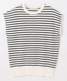 ANY 【UVケア/接触冷感/アンチピリング】クールタッチフレンチスリーブニット