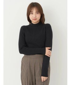 earth music&ecology やわらかタッチハイネックリブプルオーバー