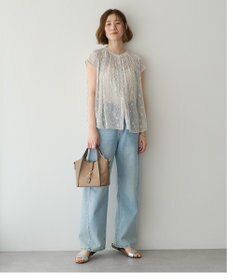 YECCA VECCA シアードット柄ブラウス