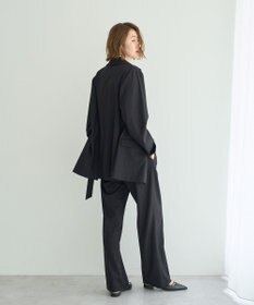 YECCA VECCA ウエストデザインワイドストレートパンツ