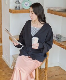 WEGO 【ユニセックス着用ITEM/MLサイズ展開】ドロップショルダーカーディガン