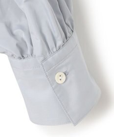 23区 【洗える】ライトメモリータフタ ボリュームボウタイ ブラウス