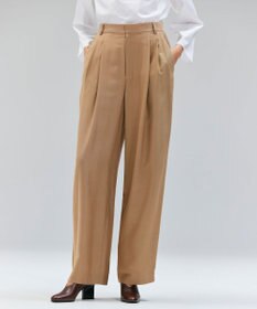 BEIGE， 【Oggi 10月号掲載】COBURN / シルク混2タックカーヴィーワイドパンツ