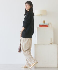 AMERICAN HOLIC コットンブレンドスウェットライクロゴニットトップス