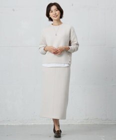 J.PRESS LADIES ベーシックジャージー シャツテール カットソー