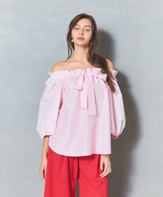 GRACE CONTINENTAL ボリュームスリーブトップ-